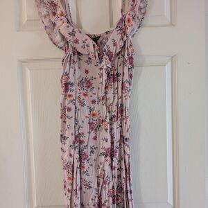 American Eagle Floral Ruffle Mini Dress